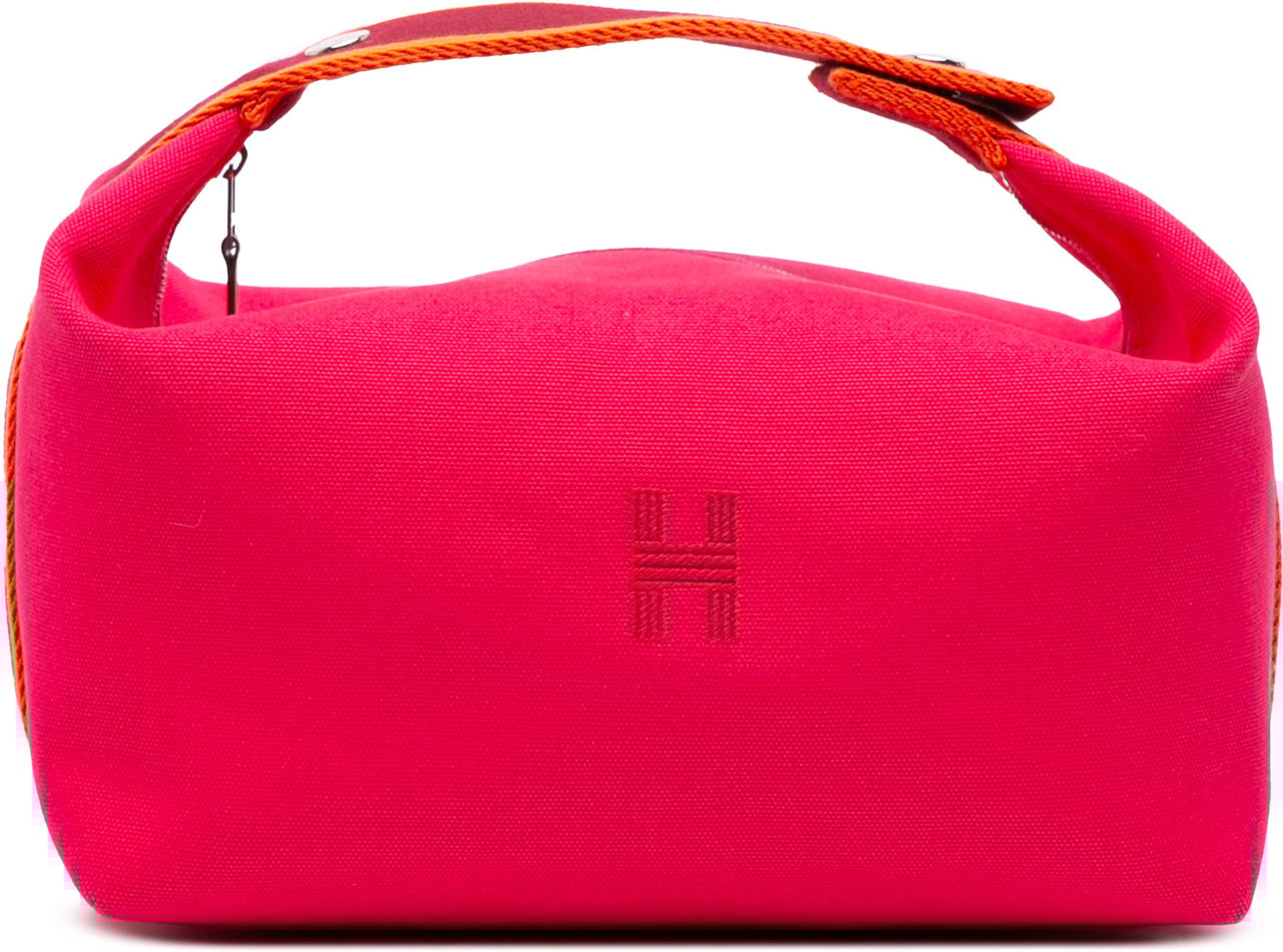 Hermès Large Toile Bride A Brac Case Roze