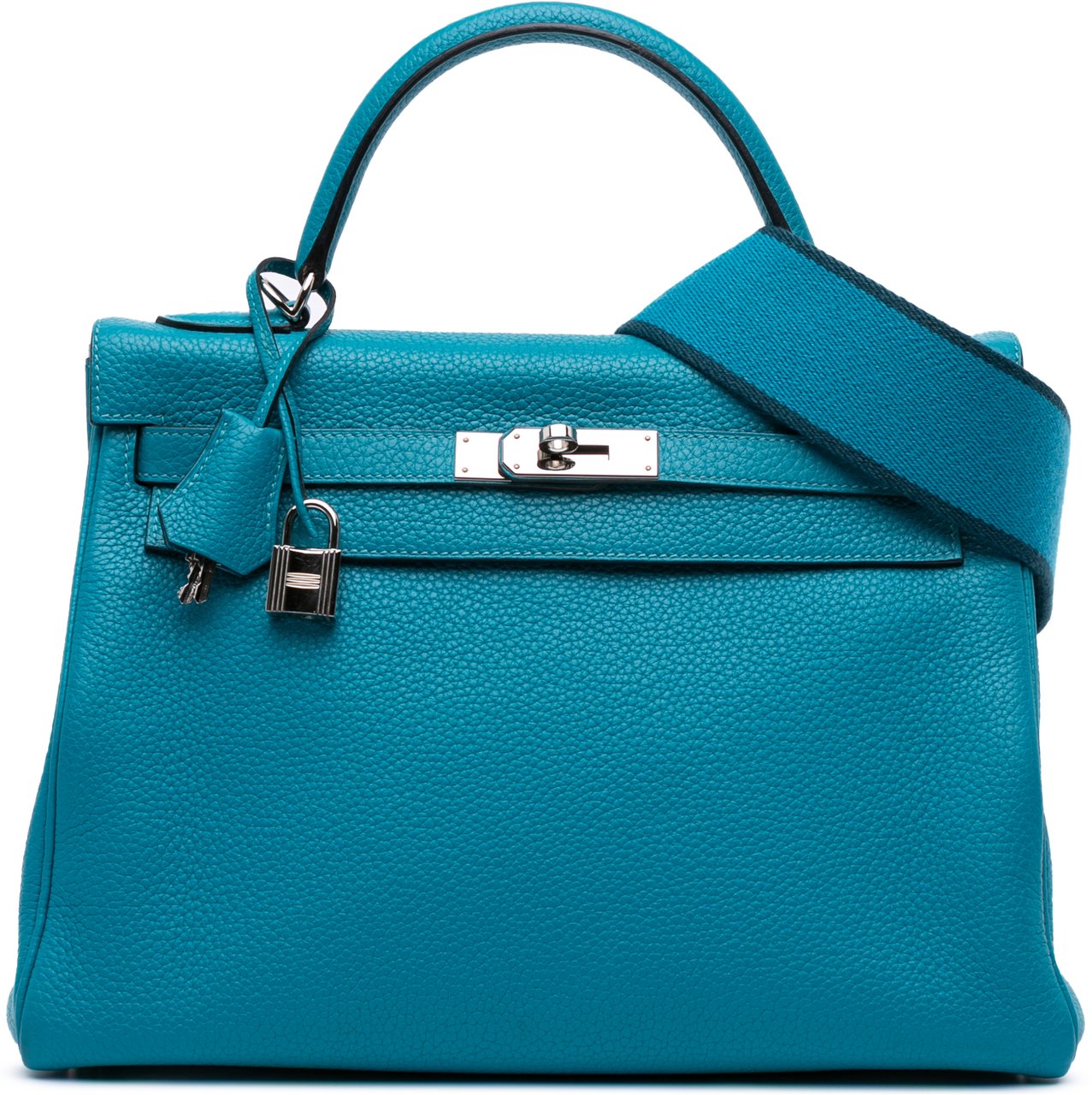 Hermès Togo Amazon Kelly II Retourne 32 Blauw