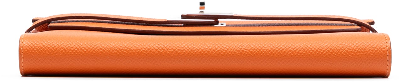 Hermès Epsom Kelly Longue Wallet long wallets Oranje