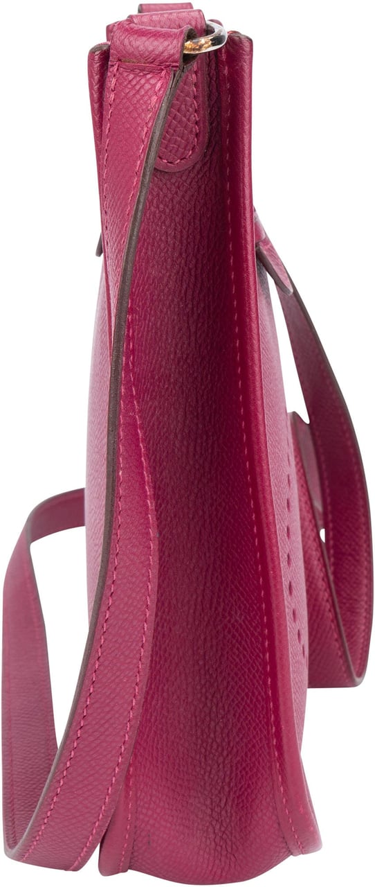 Hermès Pink Epsom Leather Evelyne 16 Crossbody Bag Rood