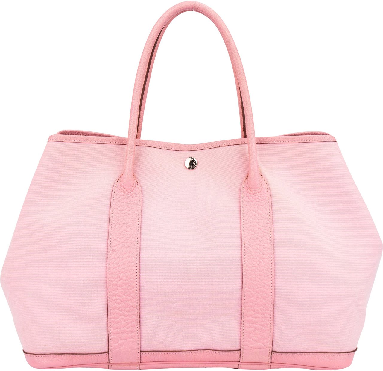 Hermès Hermès Pink Cotton Garden Party Handbag Roze