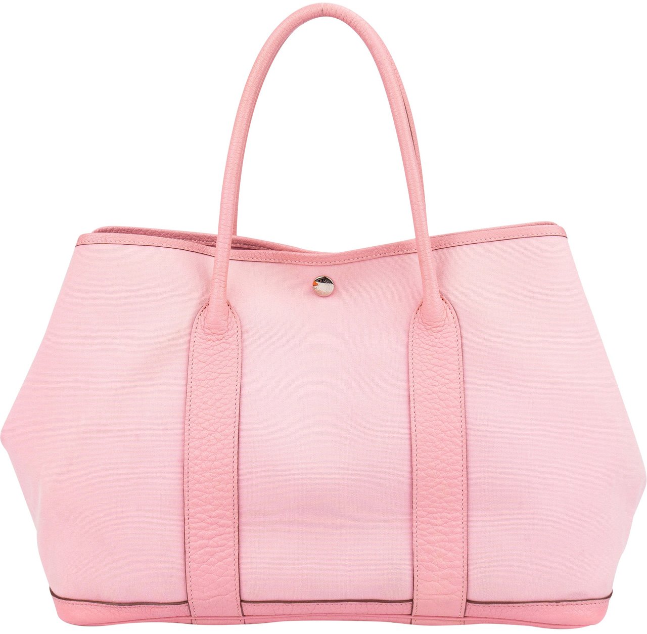Hermès Hermès Pink Cotton Garden Party Handbag Roze