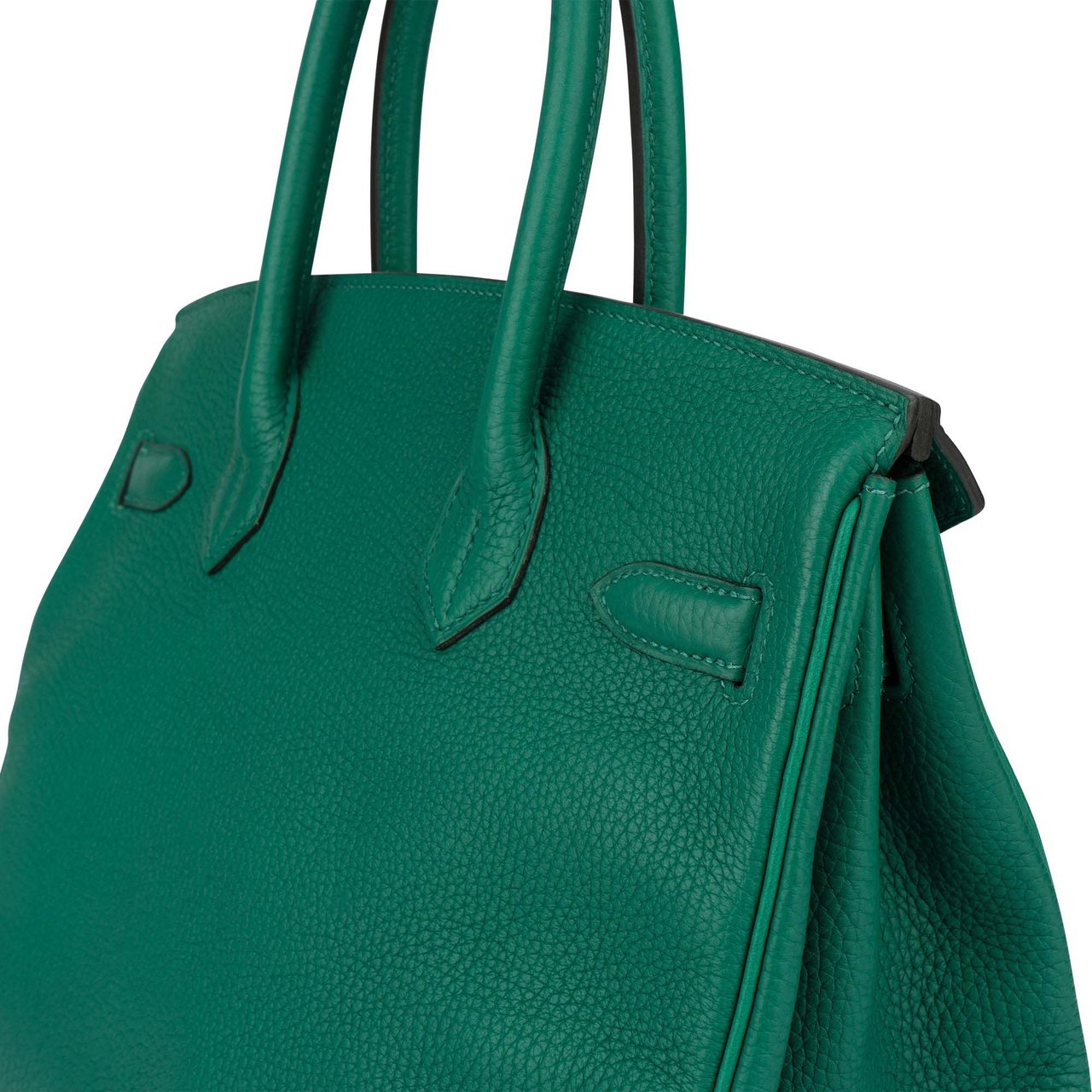 Hermès Hermès Vert Vertigo Verso Taurillon Clemence Leather Birkin 30 Handbag (2018) Groen