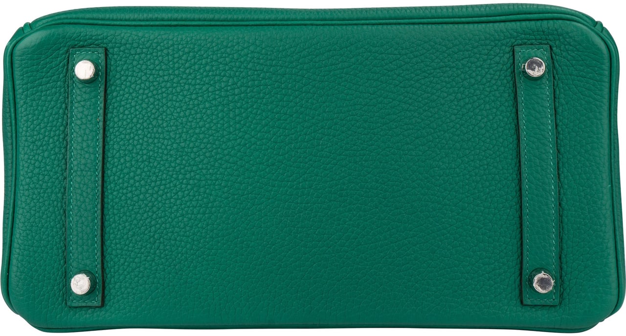 Hermès Hermès Vert Vertigo Verso Taurillon Clemence Leather Birkin 30 Handbag (2018) Groen