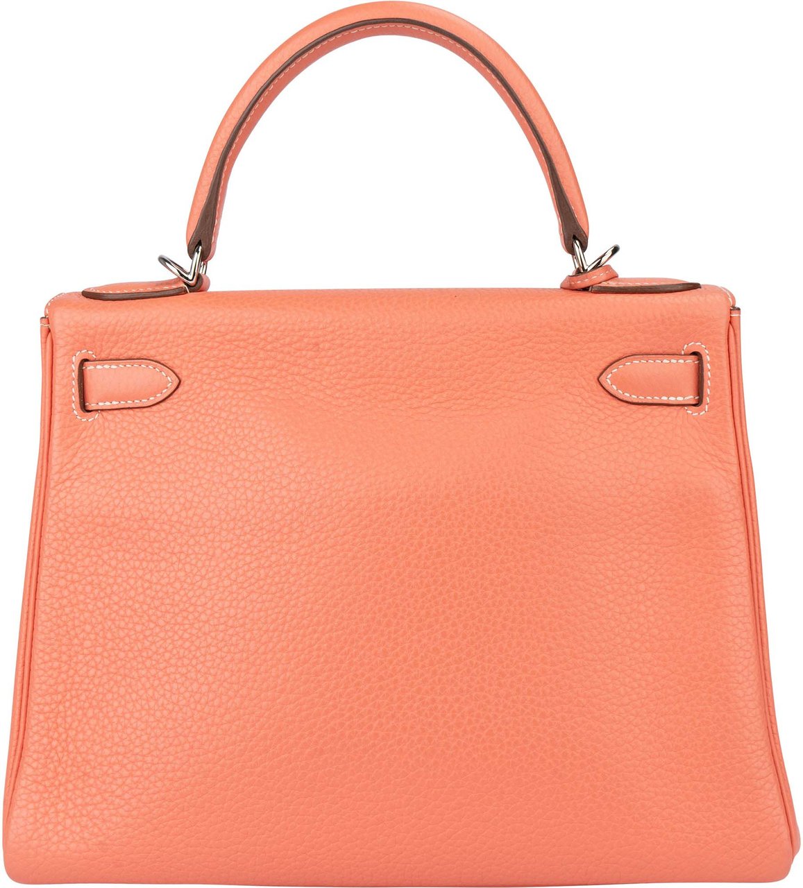 Hermès Taurillon Clemence Crevette Kelly 28 Retourne Handbag Roze