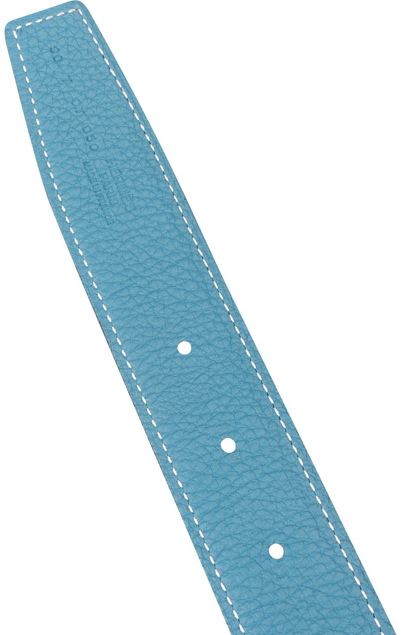 Hermès Hermès Reversible Leather Idem Belt (90) Blauw
