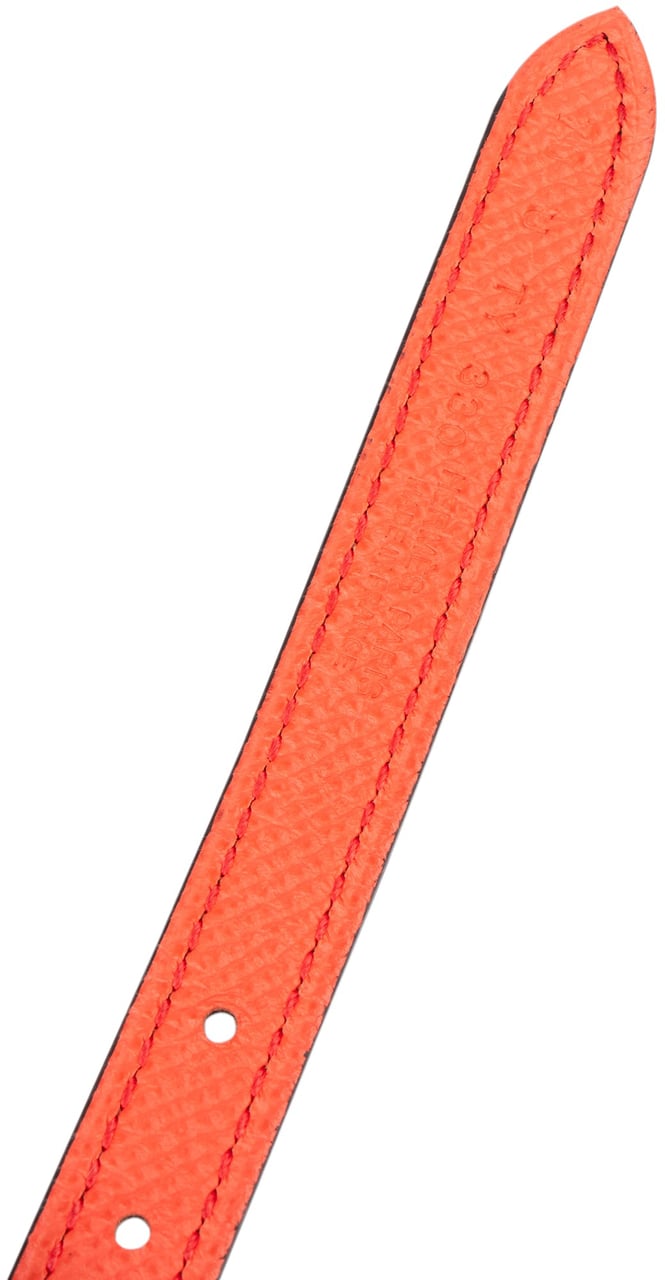 Hermès Reversible Leather Torsad Mini Belt Bruin