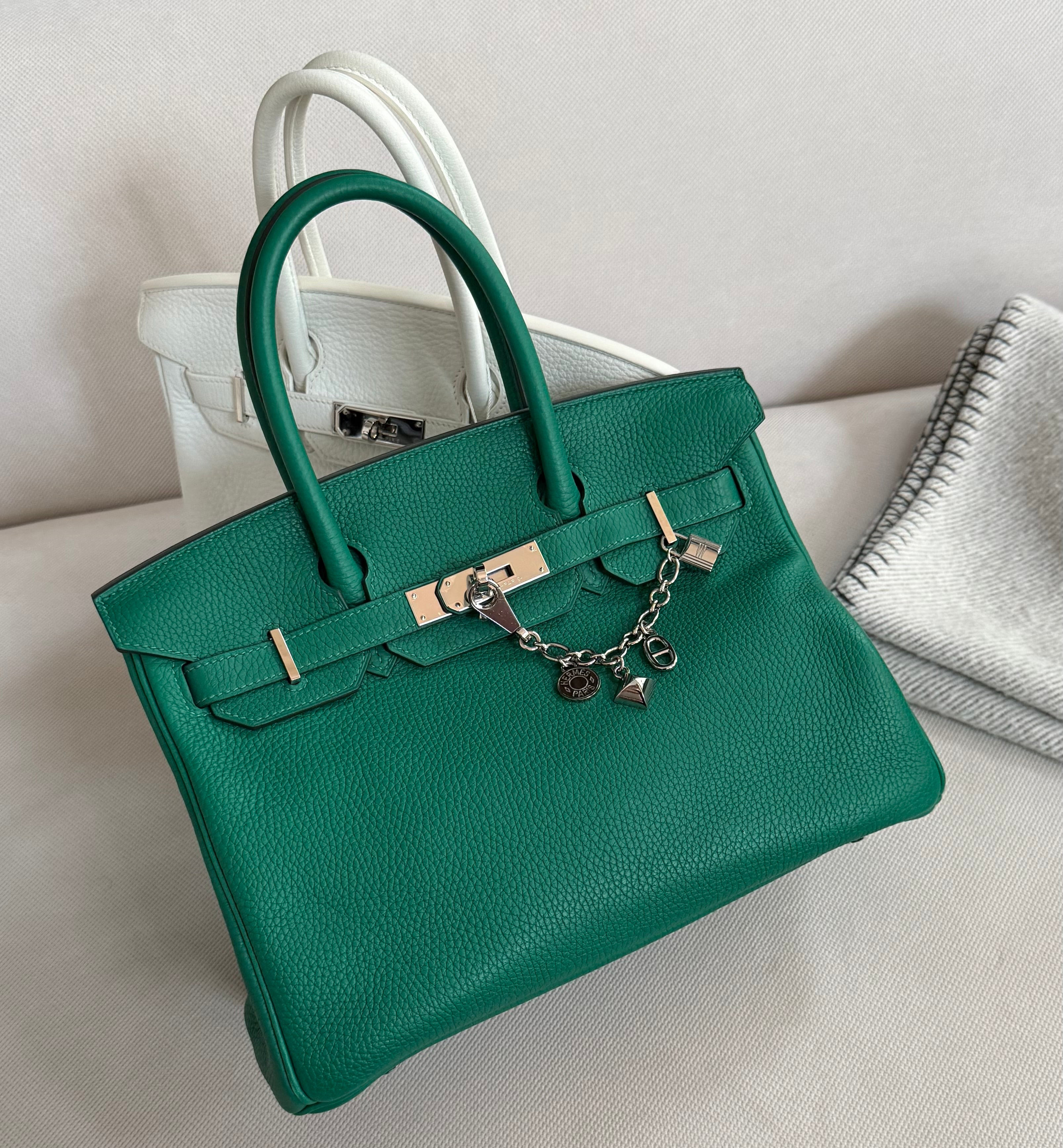 Hermès Hermès Palladium Olga Bag Chain Pendant Zilver