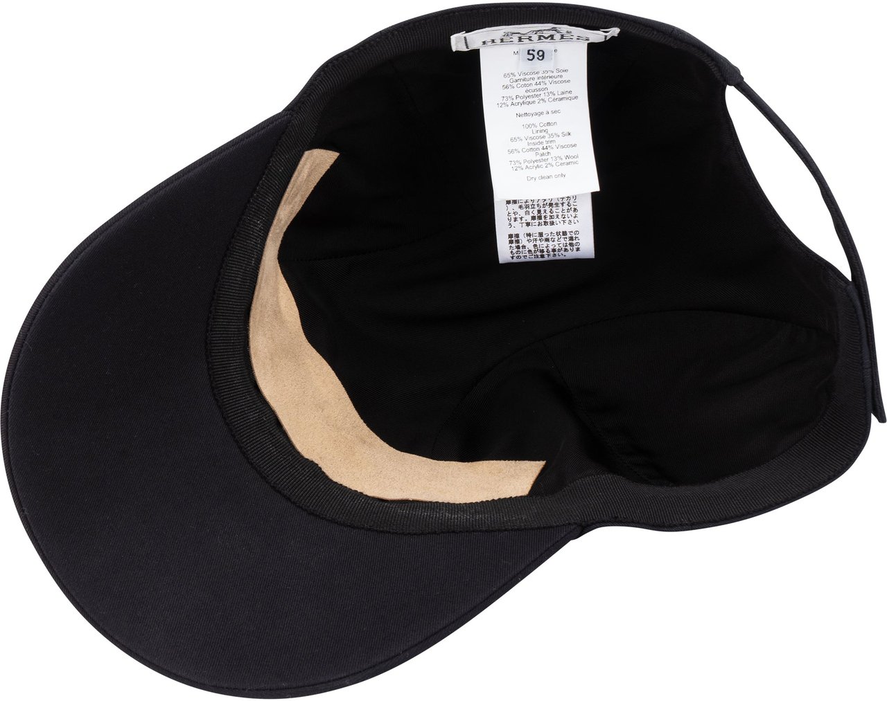 Hermès Hermès Classic Cotton Sellier Cap Zwart
