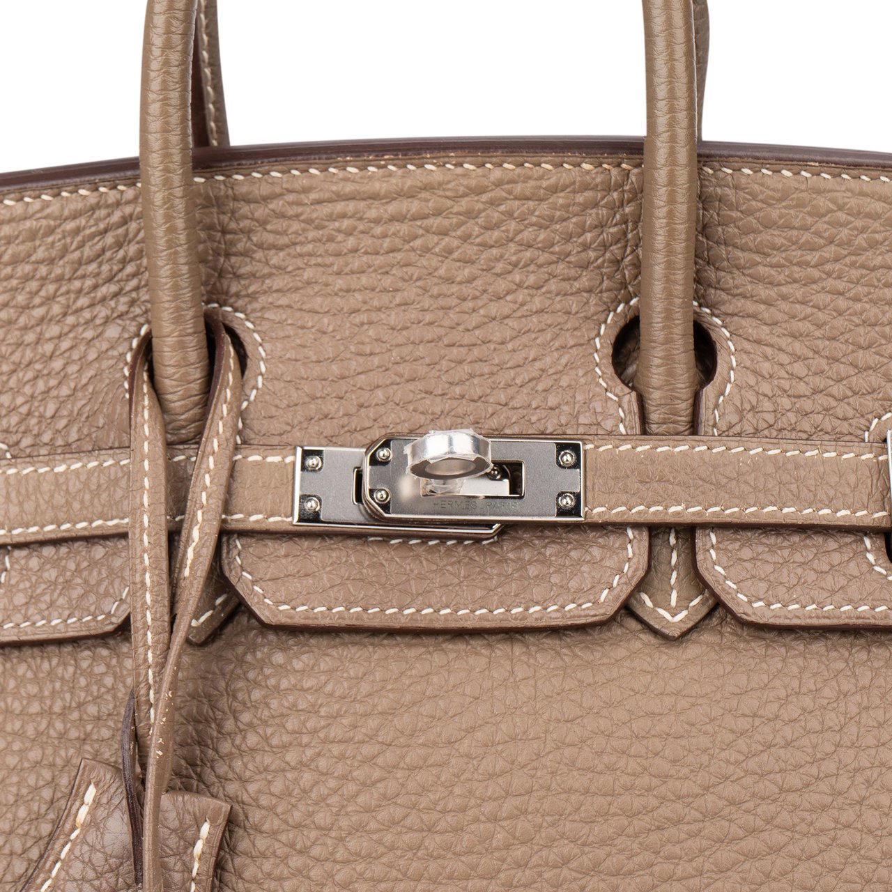 Hermès Hermès Étoupe Togo Leather Birkin 25 Handbag Donkergrijs