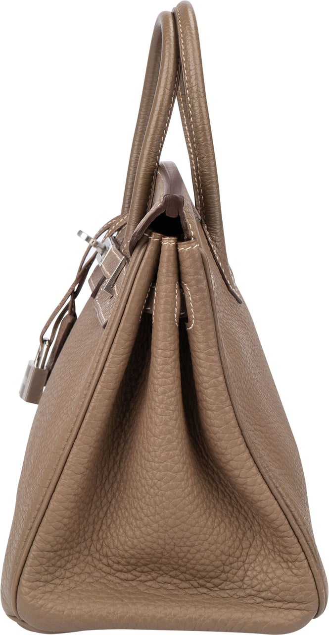 Hermès Hermès Étoupe Togo Leather Birkin 25 Handbag Donkergrijs