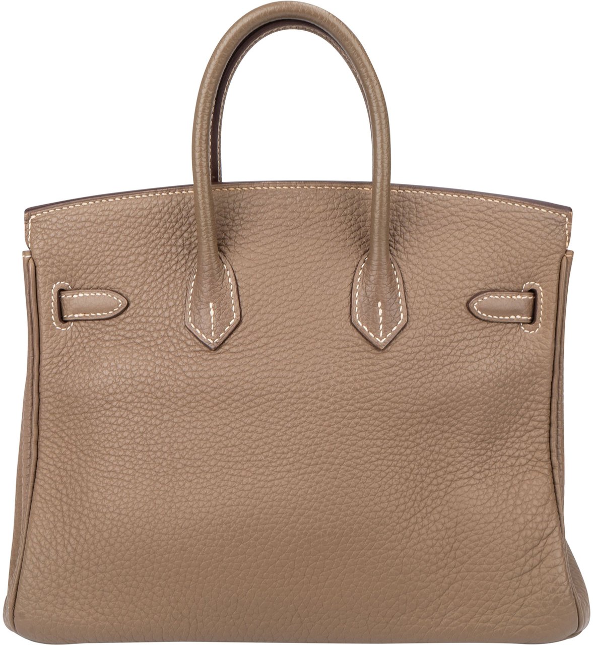 Hermès Hermès Étoupe Togo Leather Birkin 25 Handbag Donkergrijs