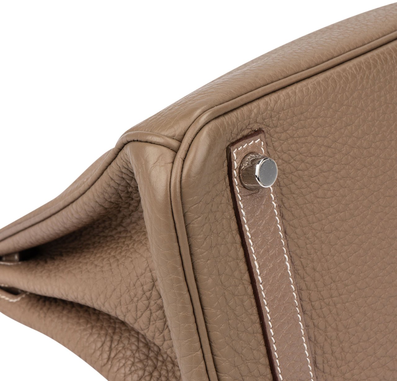 Hermès Hermès Étoupe Togo Leather Birkin 25 Handbag Donkergrijs