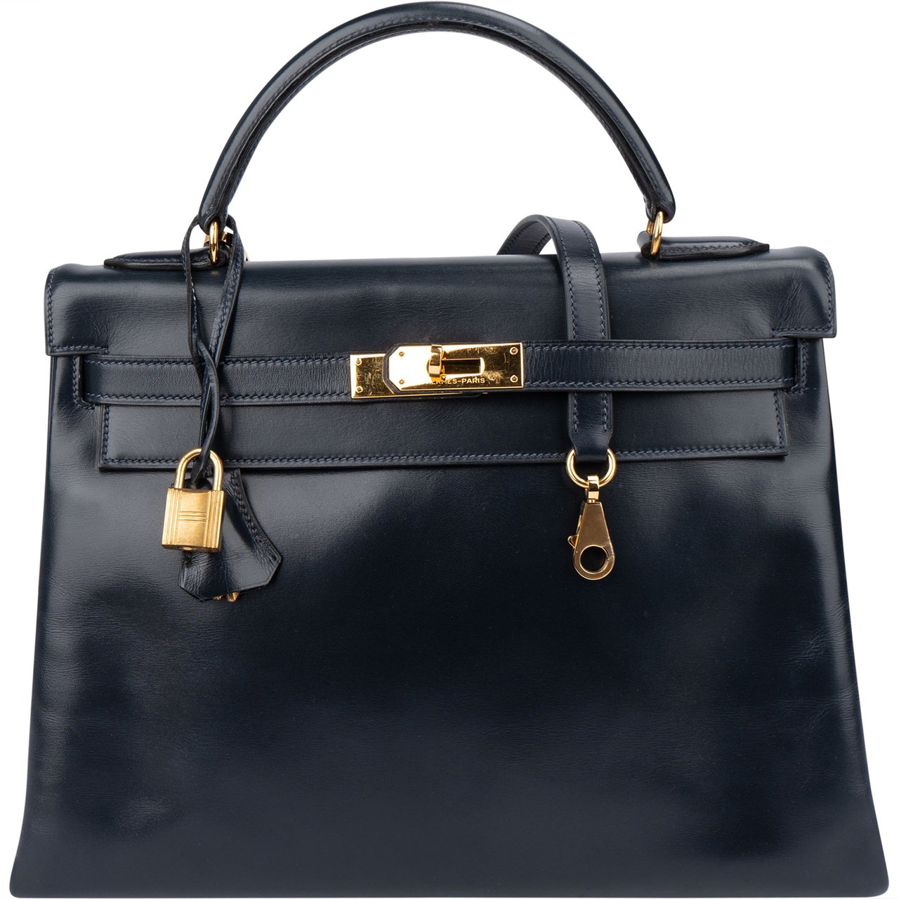 Hermès Hermès Bleu Boxcalf Kelly 32 Handbag Zwart