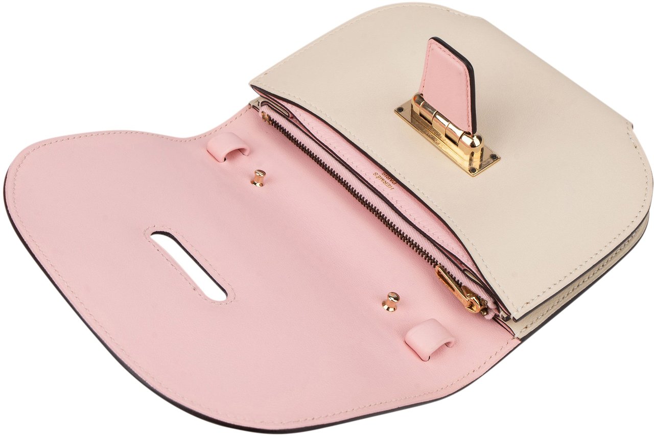 Hermès Hermès Bicolor Swift Leather Convoyeur Crossbody Bag Wit