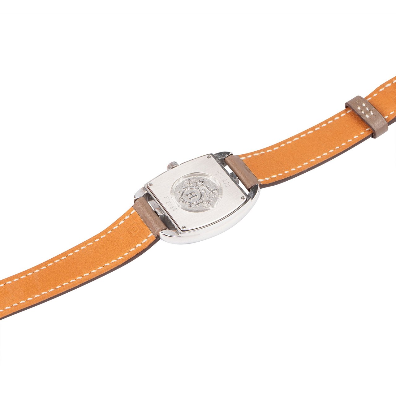 Hermès Hermès Silver Tone Diamant Cape Cod Tonneau Women Watch CT1.230 Divers
