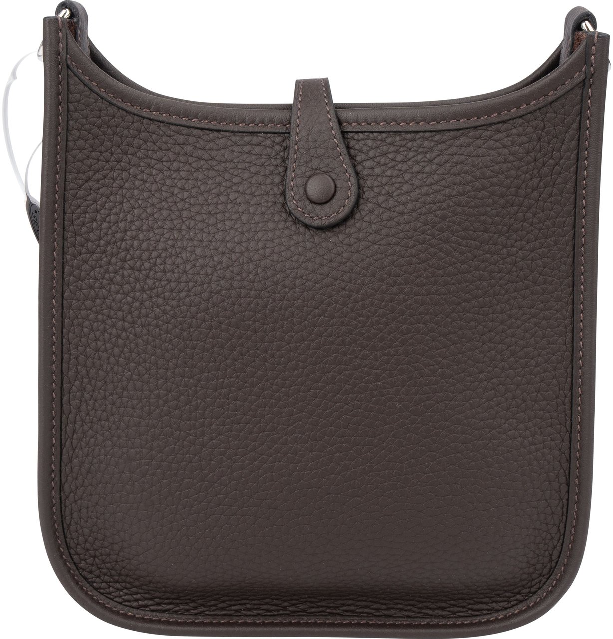 Hermès Hermès Brun Clemence Leather Evelyne 16 Crossbody Bag Bruin
