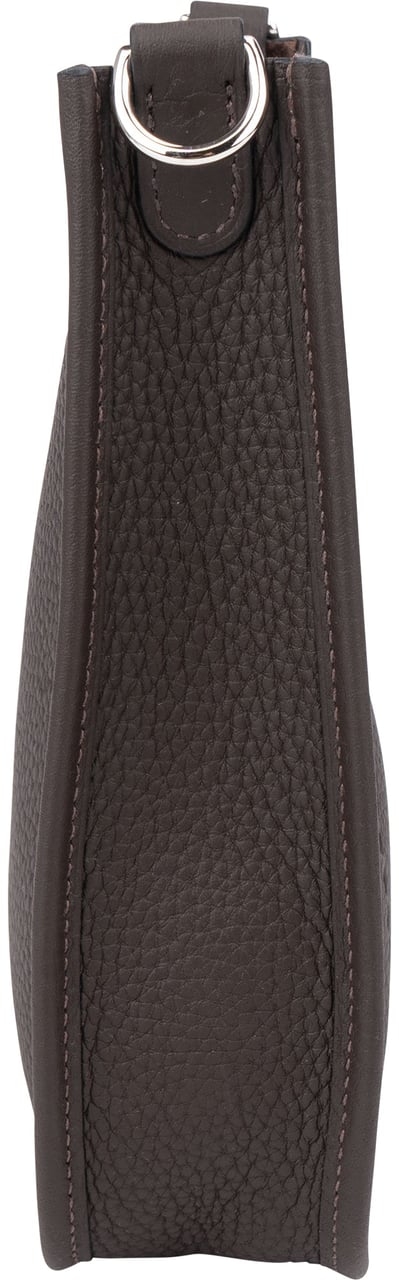 Hermès Hermès Brun Clemence Leather Evelyne 16 Crossbody Bag Bruin