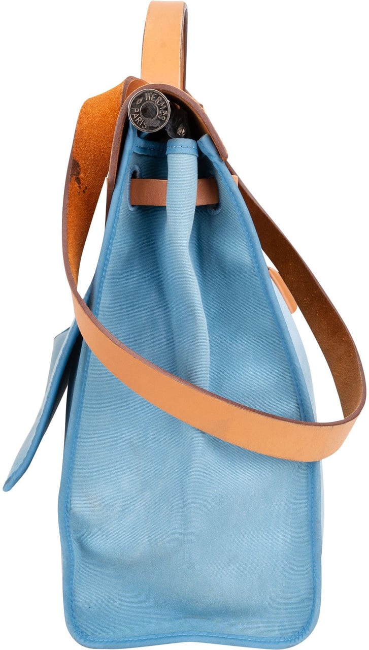 Hermès Hermès Classic Cotton Herbag 31 Handbag Blauw