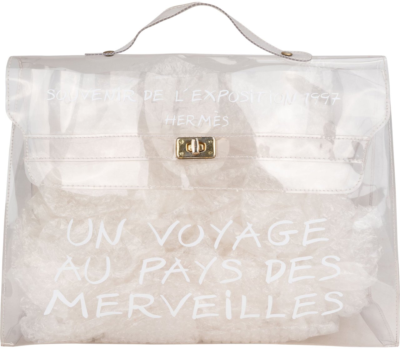 Hermès Hermès Transparent Souvenir 1997 Kelly Handbag Divers