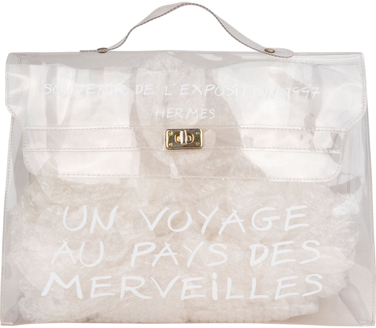 Hermès Hermès Transparent Souvenir 1997 Kelly Handbag Divers