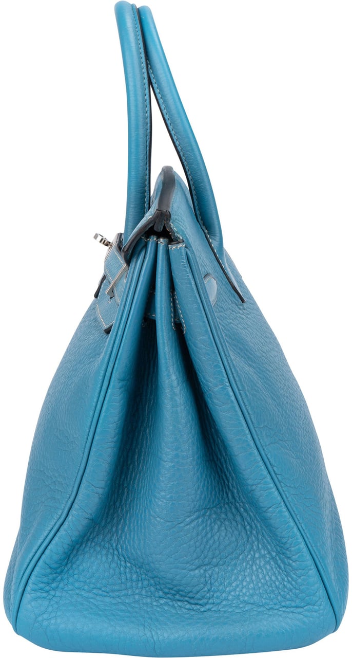 Hermès Hermès Blue Jean Togo Leather Birkin 35 Handbag Blauw