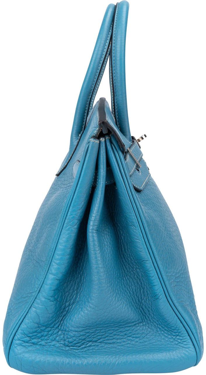 Hermès Hermès Blue Jean Togo Leather Birkin 35 Handbag Blauw