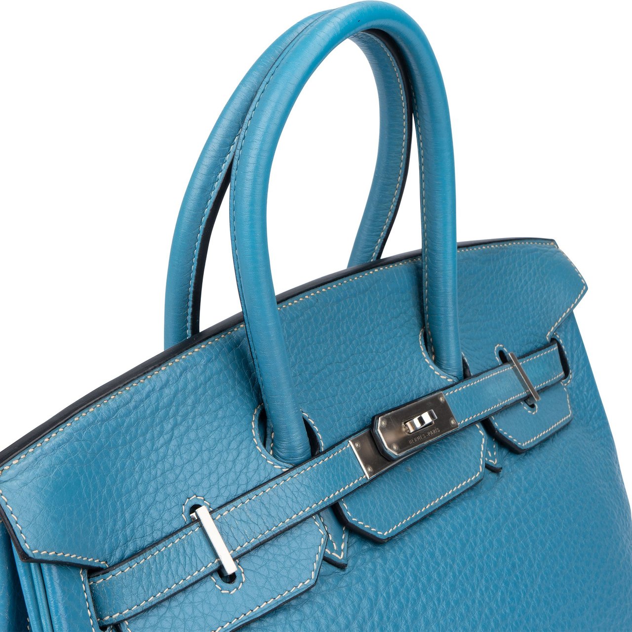 Hermès Hermès Blue Jean Togo Leather Birkin 35 Handbag Blauw