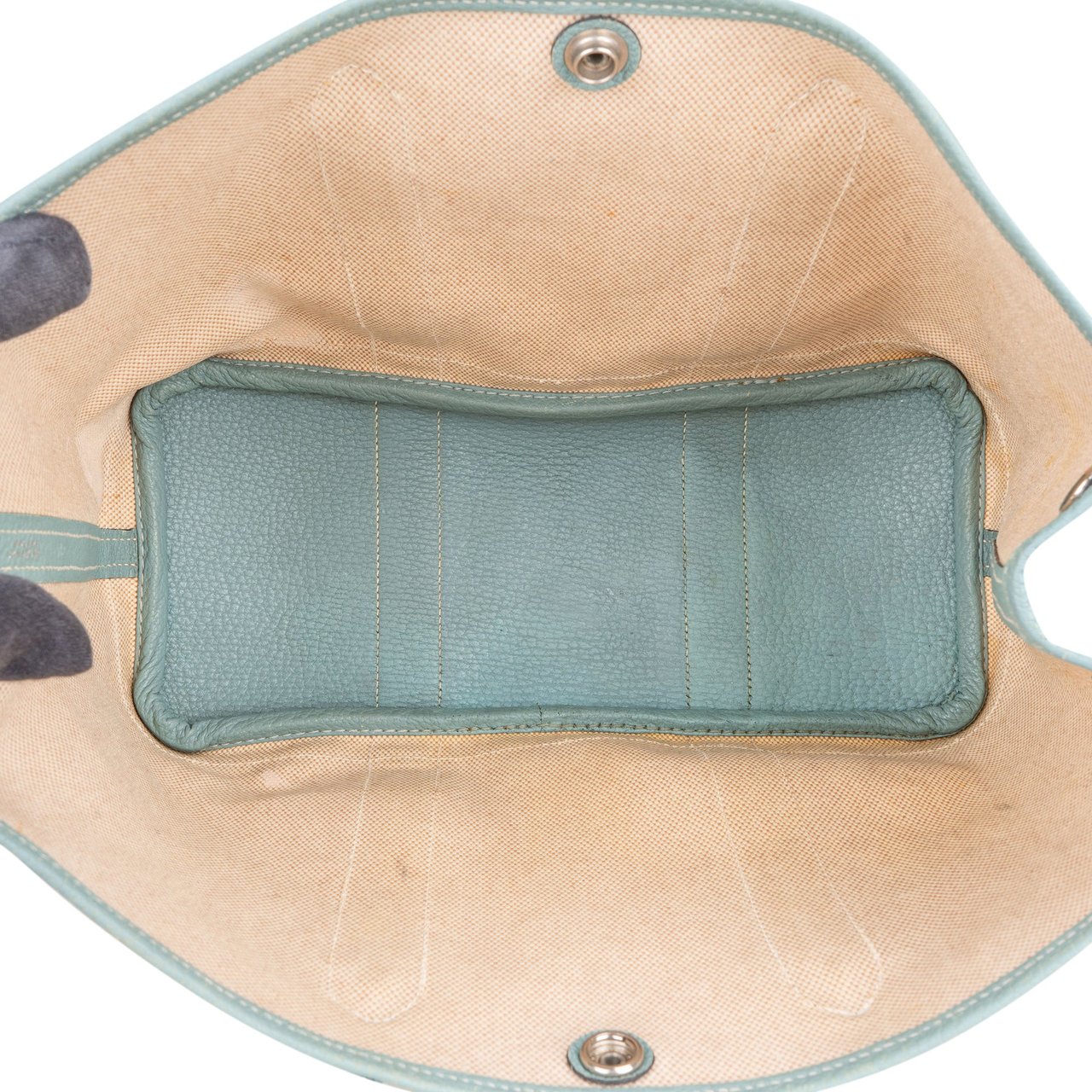Hermès Classic Cotton Garden Party PM Handbag Blauw