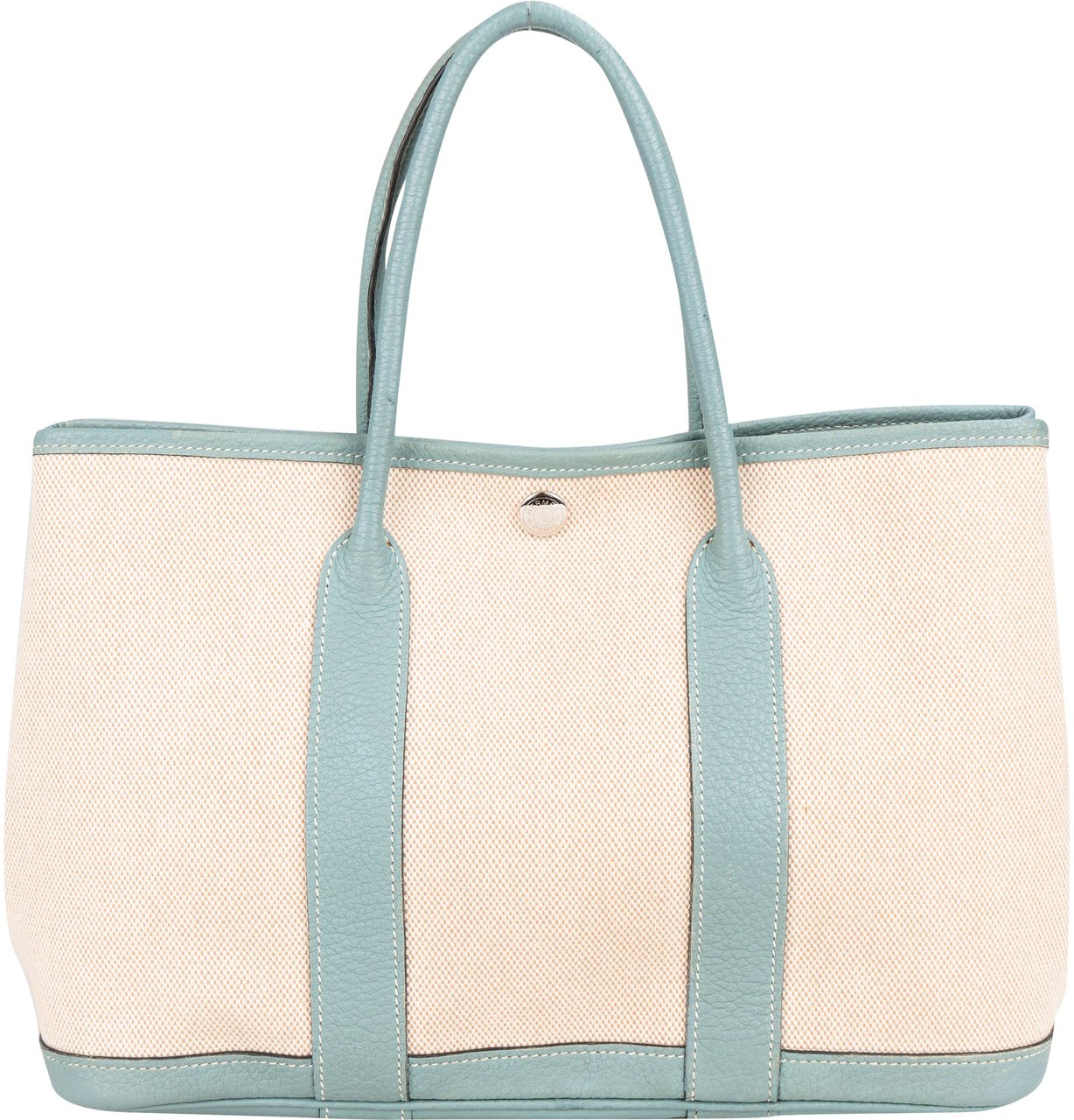 Hermès Classic Cotton Garden Party PM Handbag Blauw