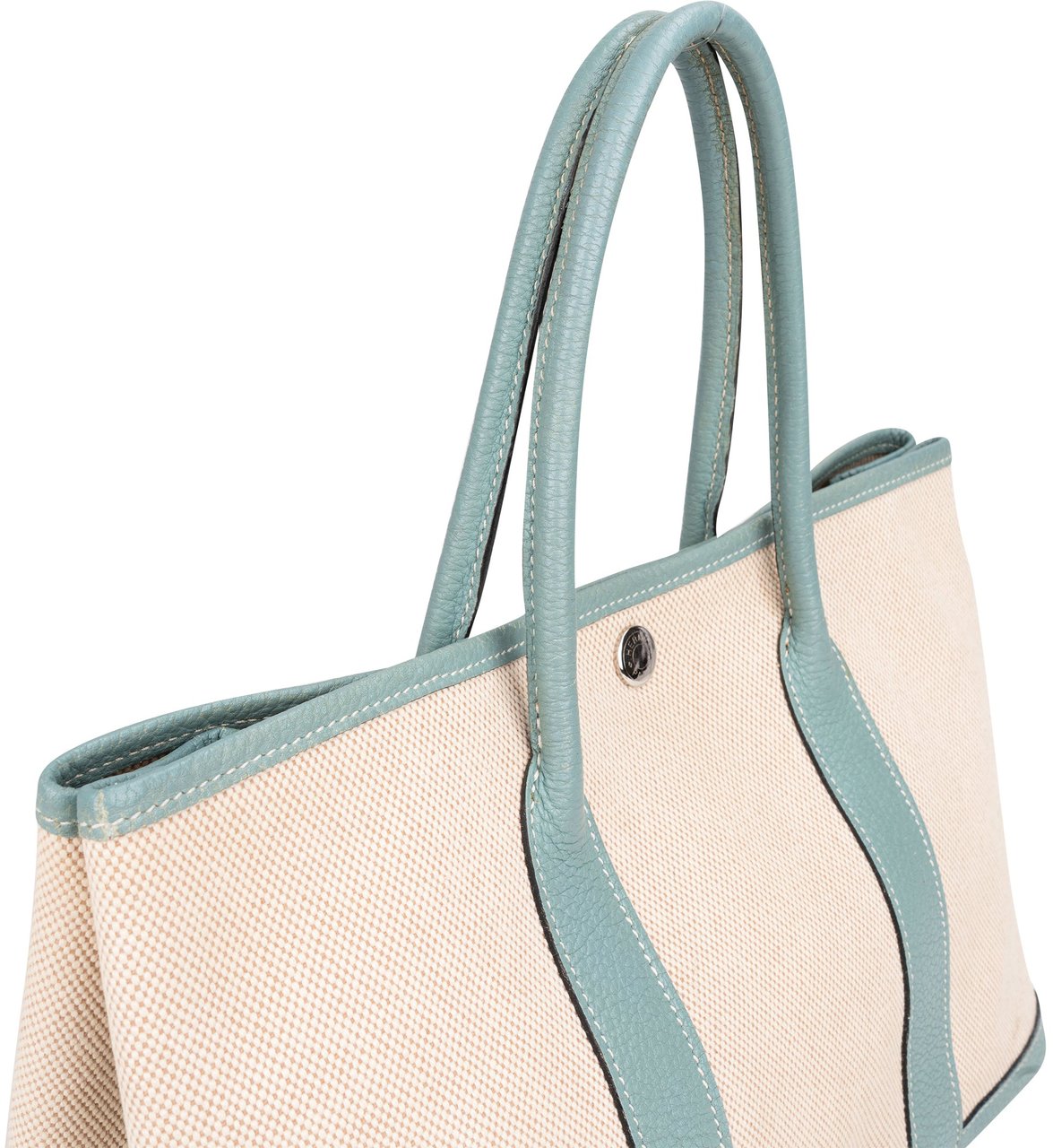 Hermès Classic Cotton Garden Party PM Handbag Blauw