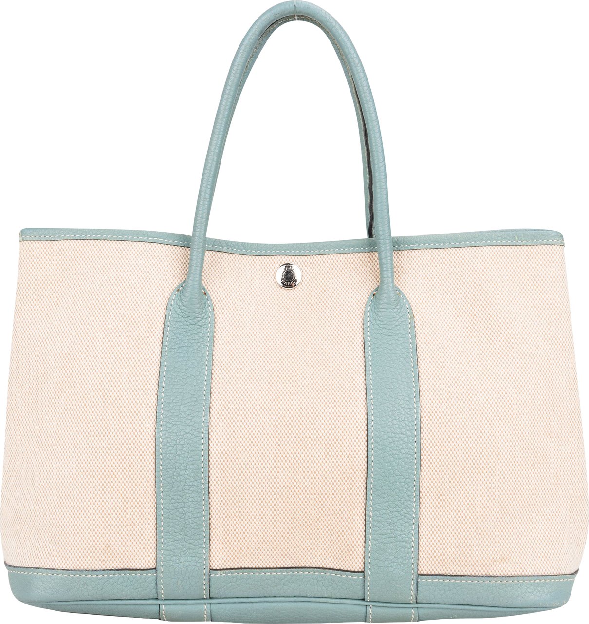 Hermès Classic Cotton Garden Party PM Handbag Blauw