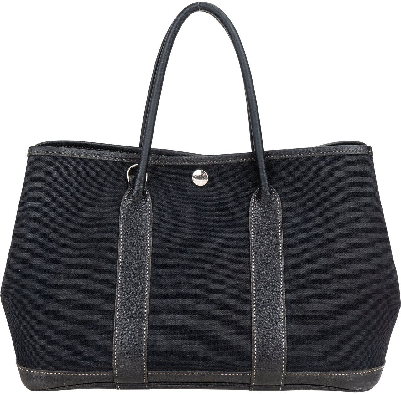 Hermès Hermès Classic Cotton Garden Party PM Handbag Zwart
