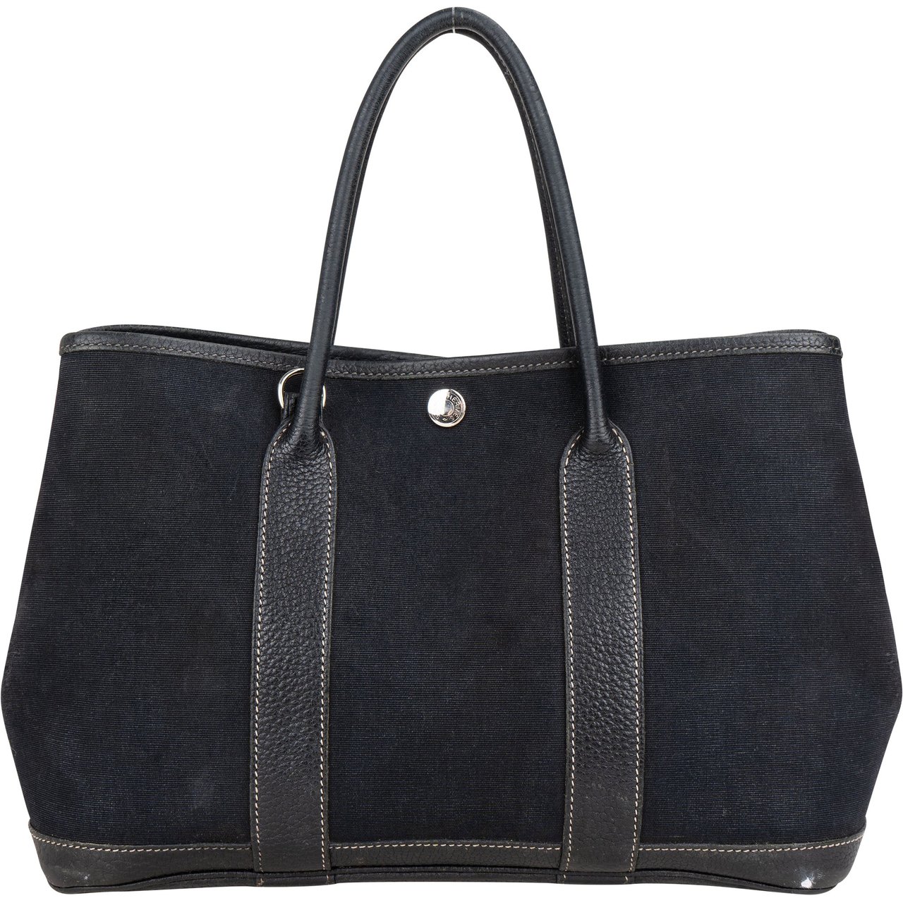 Hermès Hermès Classic Cotton Garden Party PM Handbag Zwart