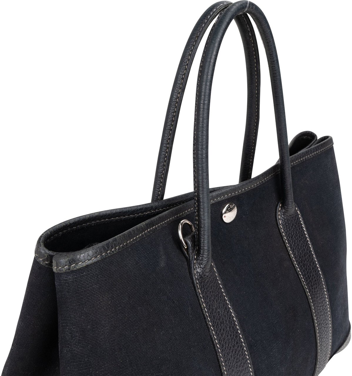 Hermès Hermès Classic Cotton Garden Party PM Handbag Zwart