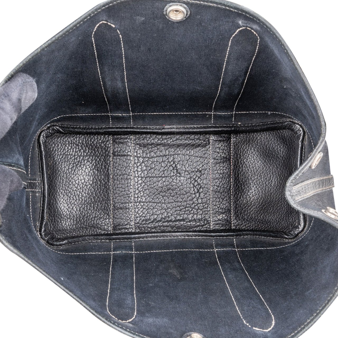 Hermès Hermès Classic Cotton Garden Party PM Handbag Zwart