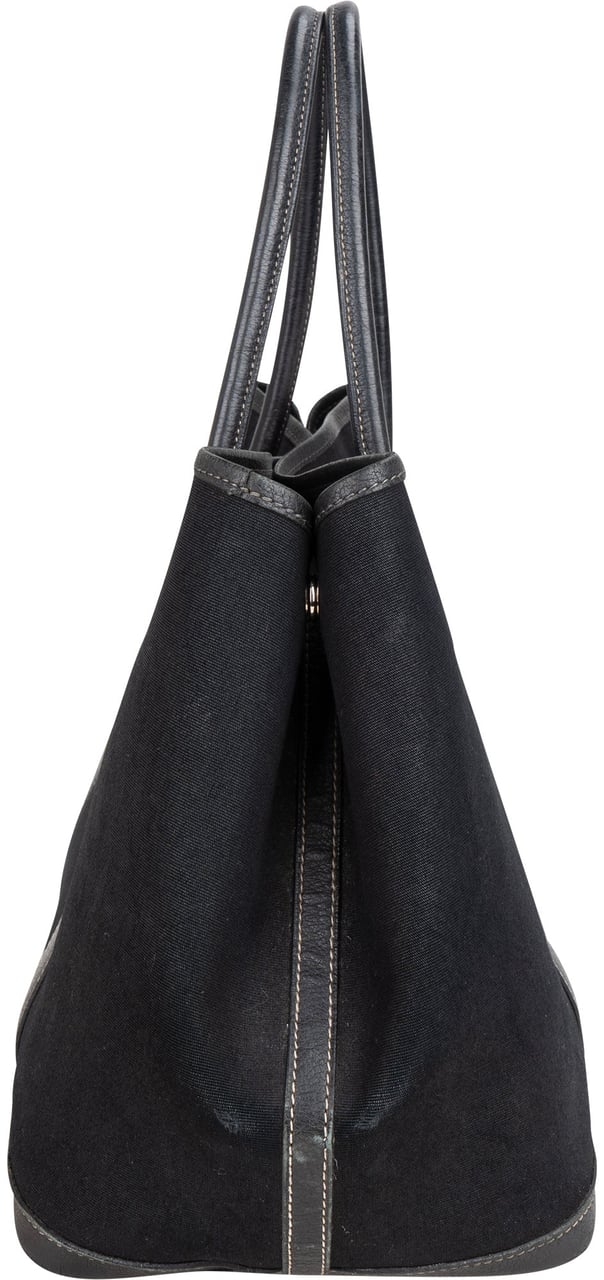 Hermès Hermès Classic Cotton Garden Party MM Handbag Zwart