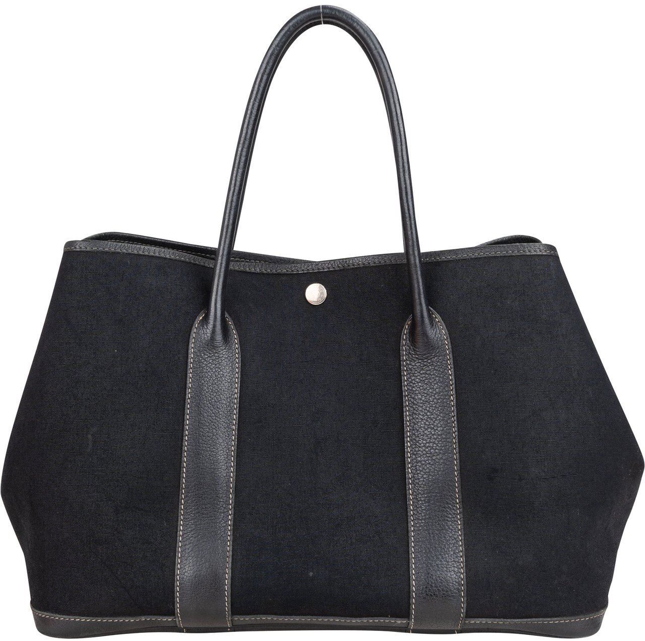 Hermès Hermès Classic Cotton Garden Party MM Handbag Zwart