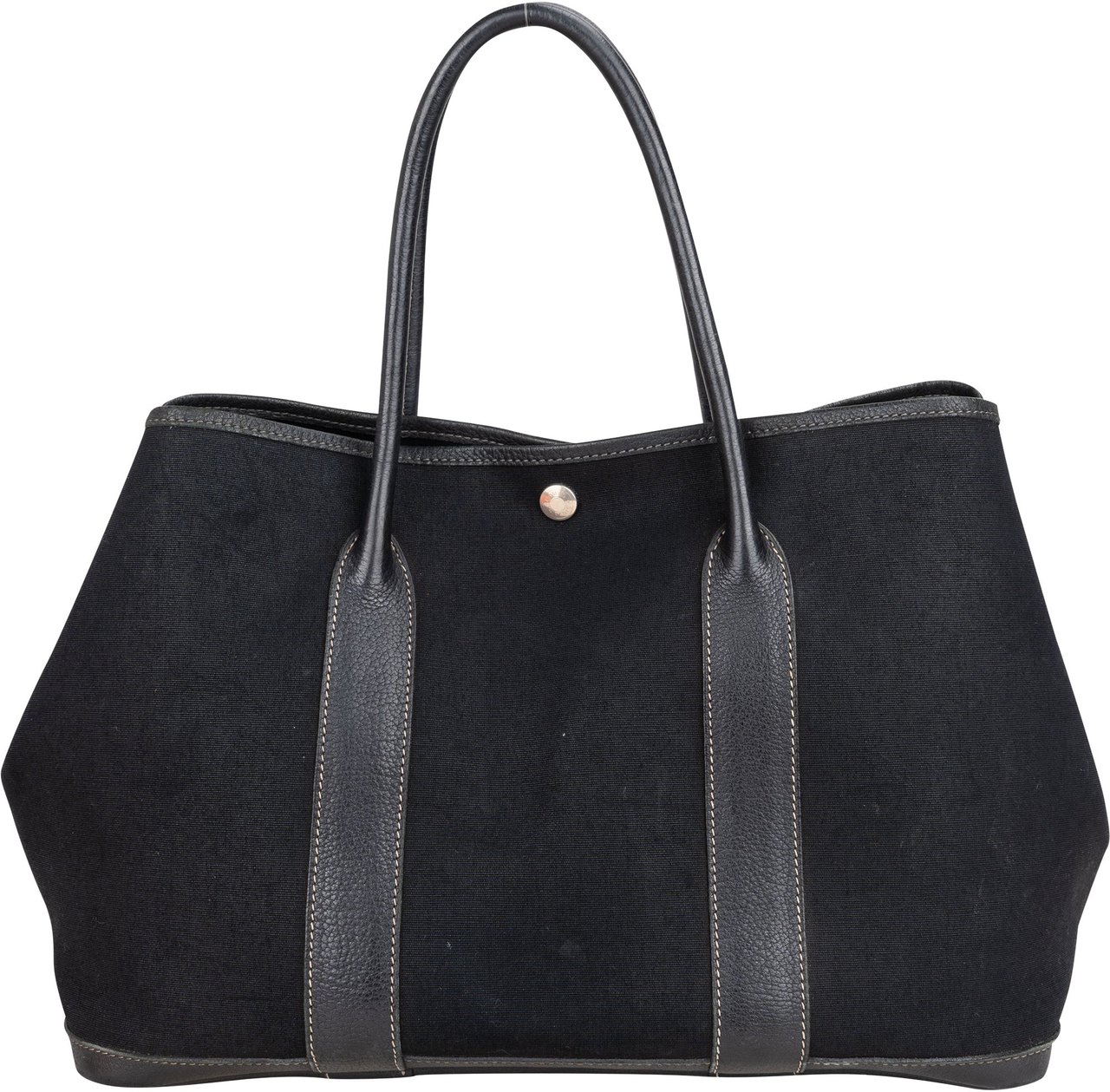 Hermès Hermès Classic Cotton Garden Party MM Handbag Zwart
