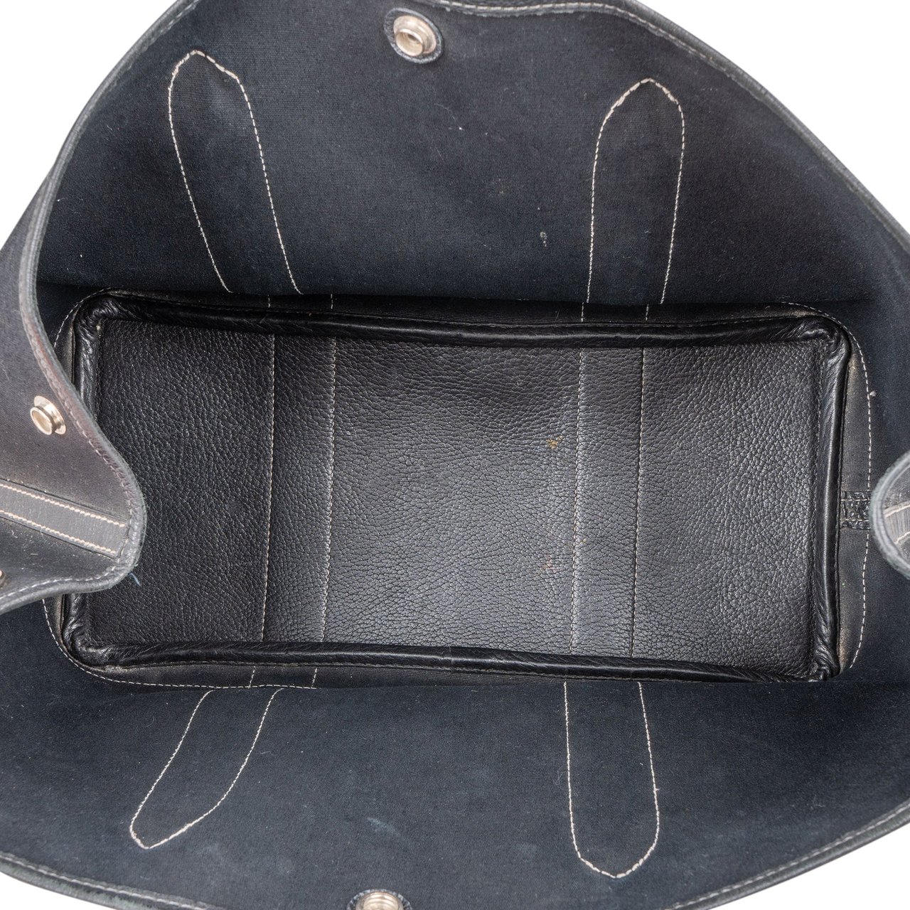 Hermès Hermès Classic Cotton Garden Party MM Handbag Zwart