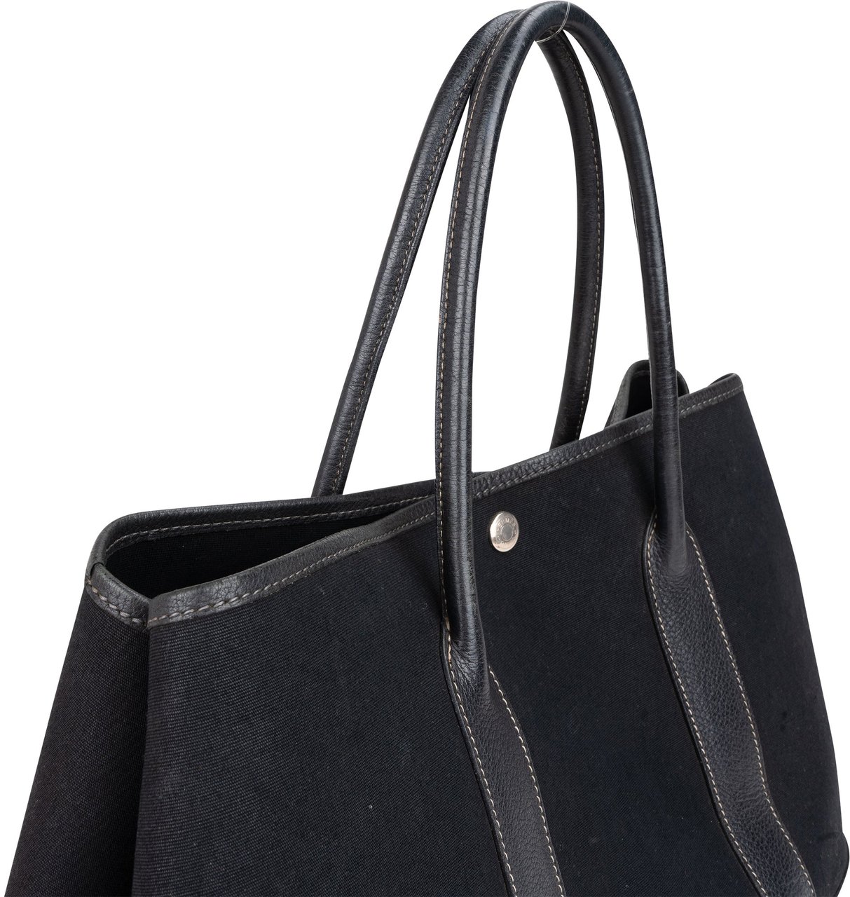 Hermès Hermès Classic Cotton Garden Party MM Handbag Zwart