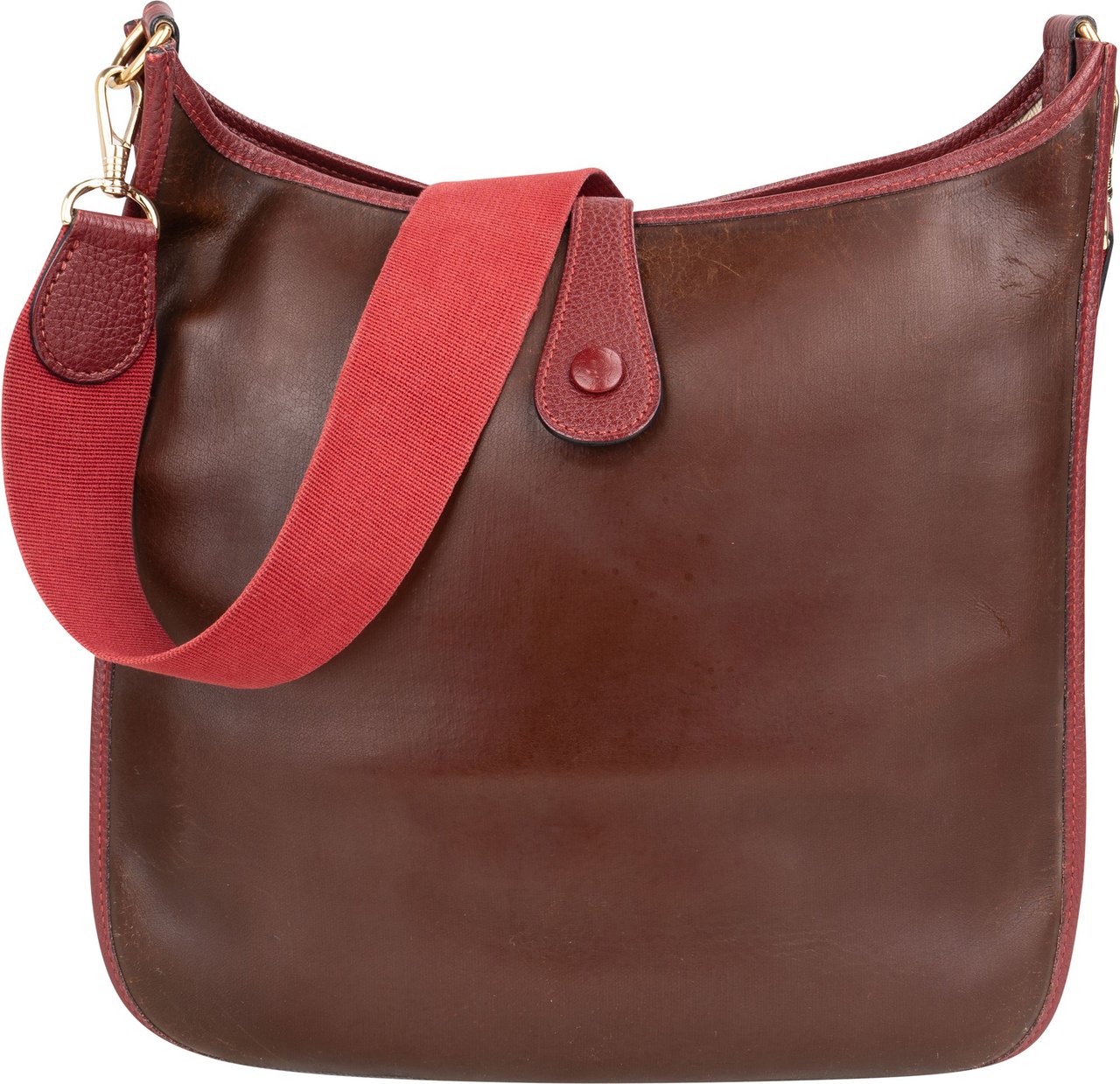 Hermès Hermès Amazonia Marron Evelyne GM Crossbody Bag Bruin