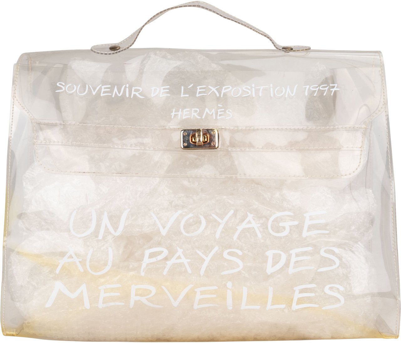 Hermès Hermès Transparent Souvenir 1997 Kelly Handbag Divers