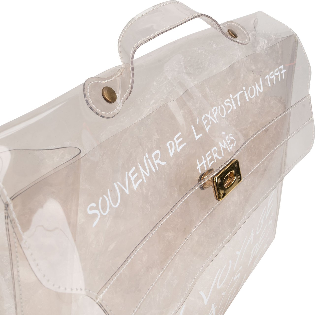 Hermès Hermès Transparent Souvenir 1997 Kelly Handbag Divers