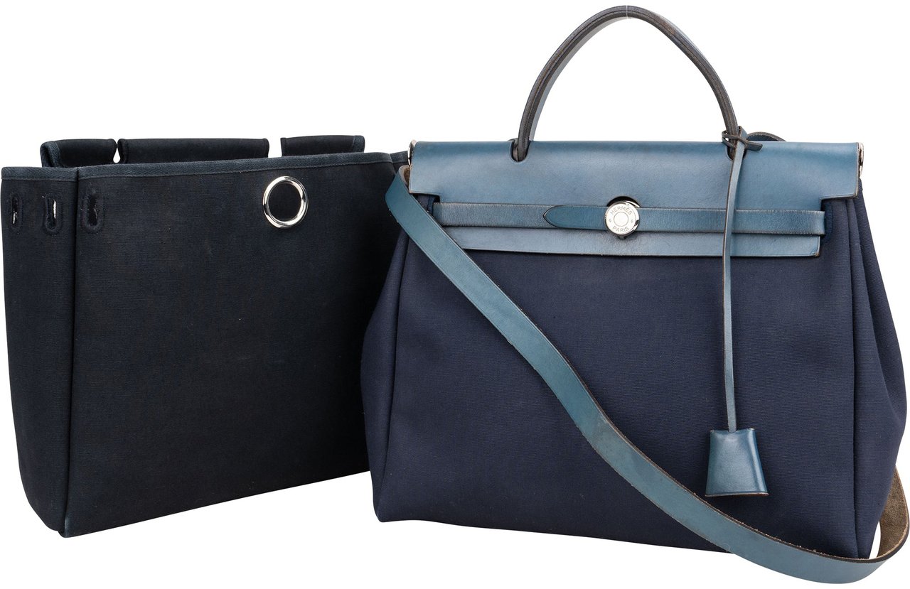 Hermès Hermès Classi Cotton Herbag 31 Handbag Blauw