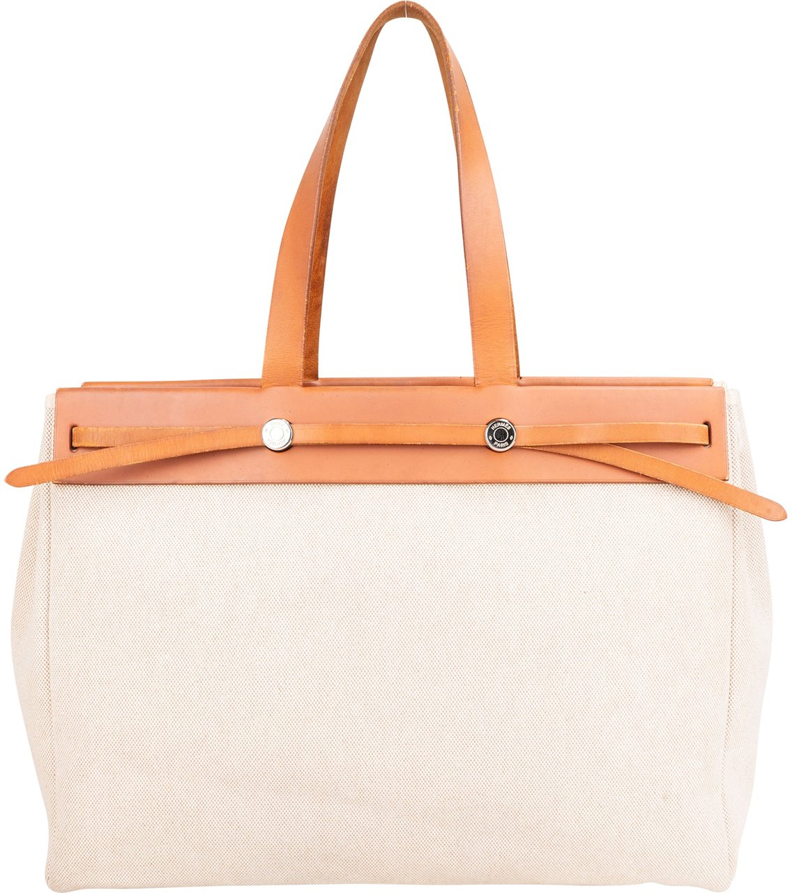 Hermès Hermès Classic Cotton Cabas GM Handbag Bruin