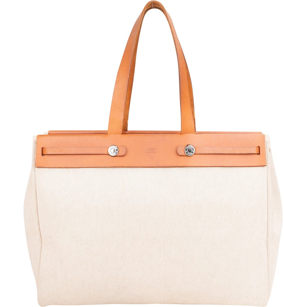 Hermès Hermès Classic Cotton Cabas GM Handbag Bruin
