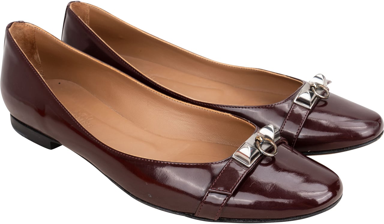 Hermès Hermès Classic Patent Leather Ballerinas (36,5) Divers