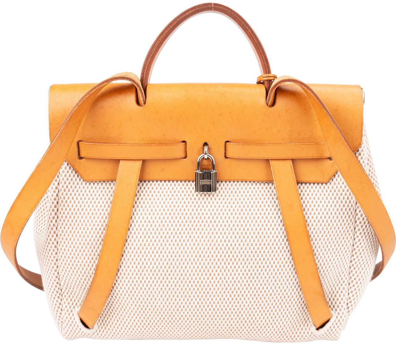 Hermès Hermès Classic Cotton 2 in 1 Herbag Backpack Bruin