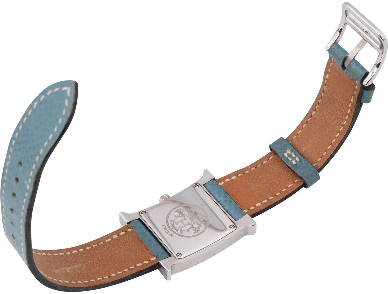 Hermès Hermès Silver Tone Heure H Women Watch Zilver